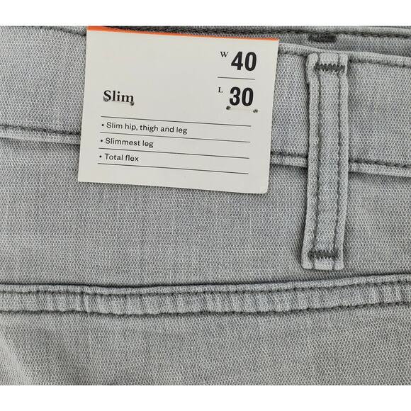 Goodfellow & Co Premium Slim Lightweight Denim Light Gray Mens 40W x 30L New - Picture 4 of 5